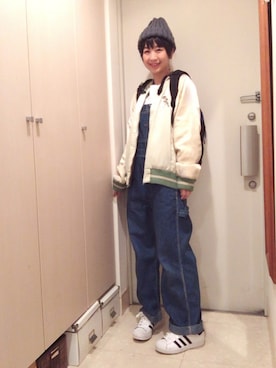 「OZONE ROCKS（オゾンロックス）のアイテム」を使った、ナオさん（レディース・162cm）の秋コーディネート