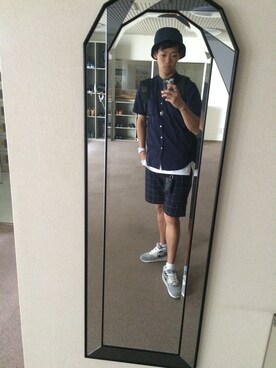 「Paul Smith（ポールスミス）のアイテム（キーケース/キーアクセサリー）」を使った、NO!さん（メンズ・180cm）の夏コーディネート