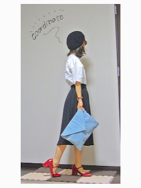 「Lattice（Lattice）のアイテム（バッグ）」を使った、たっきー◡̈❤︎さん（レディース・149cm）の春コーディネート