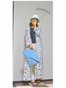 「しまむら（シマムラ）のアイテム（パンツ）」を使った、たっきー◡̈❤︎さん（レディース・149cm）の春コーディネート