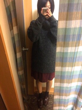 「おちびさん」｜「アイテム（レッグウェア）」を使った、otfunさん（レディース・152cm）の秋コーディネート