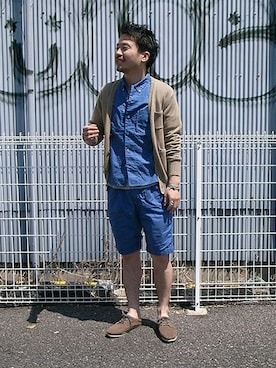 「GENERIC SURPLUS（ジェネリックサープラス）のアイテム（スニーカー）」を使った、KEISUKEさん（メンズ・173cm）の春コーディネート