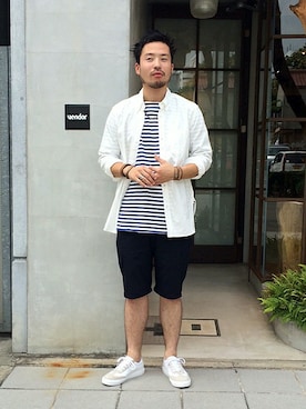 「nonnative（ノンネイティブ）のアイテム（アクセサリー）」を使った、KEISUKEさん（メンズ・173cm）の夏コーディネート