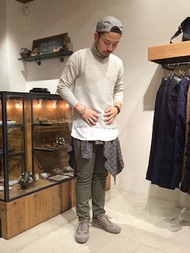 「nonnative（ノンネイティブ）のアイテム（アクセサリー）」を使った、KEISUKEさん（メンズ・173cm）の秋コーディネート