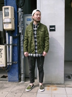 「GENERIC SURPLUS」｜KEISUKEさん（メンズ・173cm）の春コーディネート