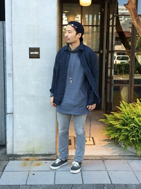 「nonnative（ノンネイティブ）のアイテム（スウェット）」を使った、KEISUKEさん（メンズ・173cm）の秋コーディネート
