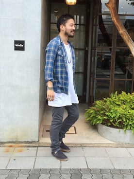 「nonnative(ノンネイティブ)のアイテム」を使った、KEISUKEさん(メンズ・173cm)の夏コーディネート