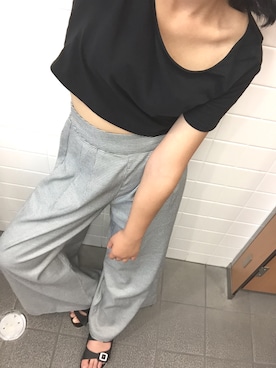 「腹チラ」｜sH!mAさん（レディース・162cm・10代）の夏コーディネート