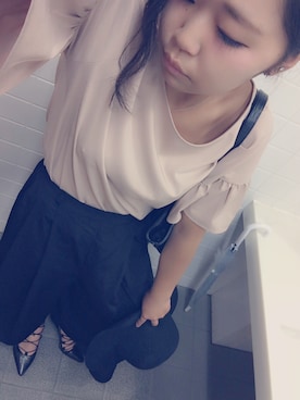 「EMODA（エモダ）のアイテム（トートバッグ）」を使った、sH!mAさん（レディース・162cm）の夏コーディネート