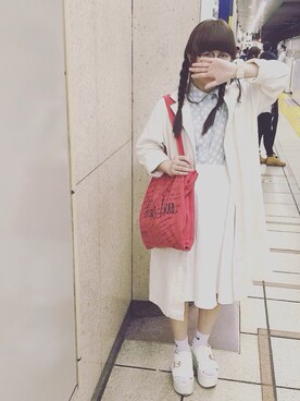 デニムスカートを使った Aiko の人気ファッションコーディネート 髪型 ロングヘアー Wear