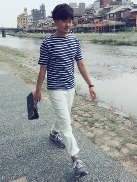 「アイテム（その他）」を使った、Kさん（メンズ・162cm）の春コーディネート