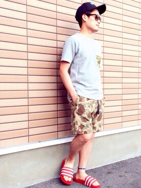 「ウォーキングスタイル」｜「アイテム（その他）」を使った、Kさん（メンズ・162cm）の春コーディネート