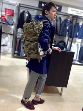 「KATHARINE HAMNETT LONDON （キャサリンハムネットロンドン）のアイテム（その他シューズ）」を使った、KATOさん（メンズ・173cm）の春コーディネート