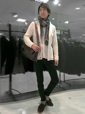 「HAMNETT（ハムネット）のアイテム（パンツ）」を使った、KATOさん（メンズ・173cm）の春コーディネート