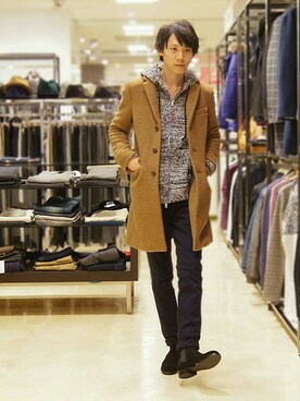 「HAMNETT（ハムネット）のアイテム（ジャケット/アウター）」を使った、KATOさん（メンズ・173cm）の秋コーディネート
