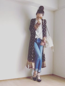 「ドラフトEM」｜「アイテム（その他アウター）」を使った、S *•.●❃さん（レディース・167cm）の春コーディネート