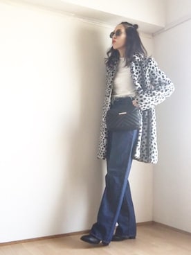 「MAISON DE REEFUR（メゾンドリーファー）のアイテム（その他アウター）」を使った、S *•.●❃さん（レディース・167cm）の秋コーディネート