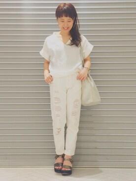 kaoriさん（レディース・154cm）の夏コーディネート