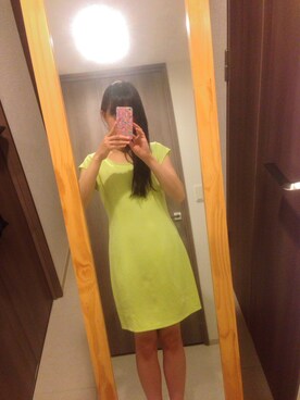「MIXXO（ミッソ）のアイテム（ワンピース/ドレス）」を使った、Minaaさん（レディース・158cm）の春コーディネート