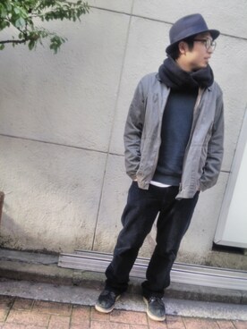「QUENCHLOUD（クエンチラウド）のアイテム（ブーツ）」を使った、mozさん（メンズ・173cm）の秋コーディネート