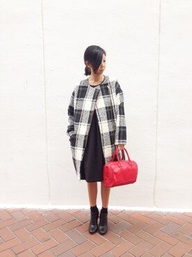 「Paradise Picnic（パラダイスピクニック）のアイテム（その他アウター）」を使った、chiiiiiさん（レディース・156cm）の秋コーディネート