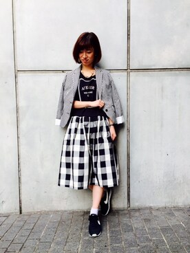 「Paradise Picnic（パラダイスピクニック）のアイテム（テーラードジャケット）」を使った、chiiiiiさん（レディース・161cm）の冬コーディネート