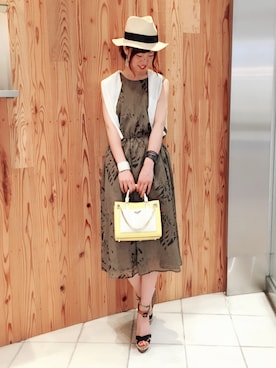 「ウェッジソール」｜chiiiiiさん（レディース・161cm）の夏コーディネート