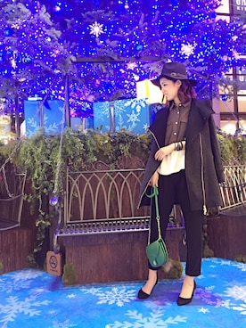 「Paradise Picnic（パラダイスピクニック）のアイテム（その他アウター）」を使った、chiiiiiさん（レディース・161cm）の冬コーディネート