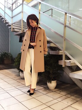 「Paradise Picnic（パラダイスピクニック）のアイテム（その他アウター）」を使った、chiiiiiさん（レディース・161cm）の冬コーディネート