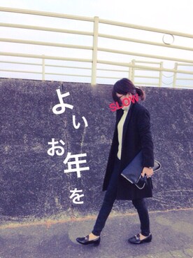 angelaさん（レディース・163cm）の冬コーディネート