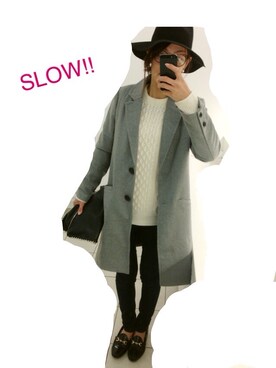 angelaさん（レディース・163cm）の冬コーディネート