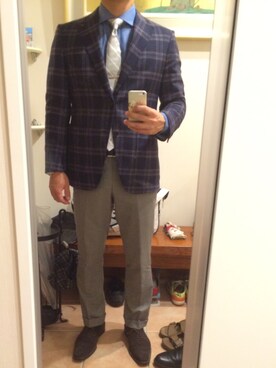 「スーツ」｜Newoneさん（メンズ・171cm）の秋コーディネート