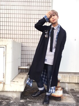 「アイテム（リング）」を使った、れい なかやま。さん（メンズ・165cm・10代）の冬コーディネート