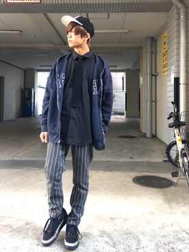 「NIKE Air Flight」｜れい なかやま。さん（メンズ・165cm）の春コーディネート