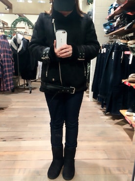 「stradivarius（ストラディバリウス）のアイテム（その他アウター）」を使った、ナナ(나나)さん（レディース・153cm）の冬コーディネート