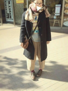 hanaさん（レディース・154cm）の冬コーディネート