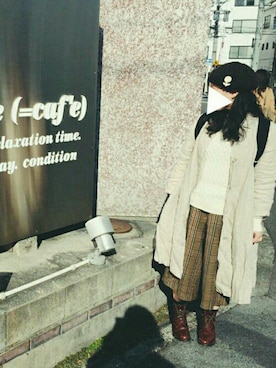 hanaさん（レディース・154cm）の冬コーディネート