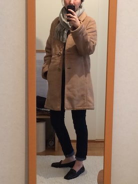 「NO NAME（ノーネーム）のアイテム（ジャケット/アウター）」を使った、ルン子さん（レディース・156cm）の秋コーディネート