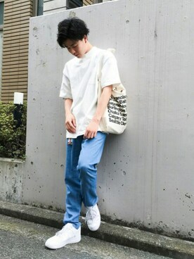 「KICS DOCUMENT.（キクス ドキュメント）のアイテム（トップス）」を使った、kazさん（メンズ・172cm）の夏コーディネート
