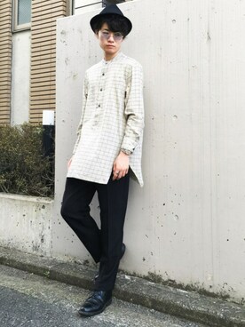 「KAZUYUKI KUMAGAI」｜「アイテム（その他）」を使った、kazさん（メンズ・173cm）の夏コーディネート
