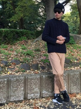 「ハラチ」｜「アイテム（その他）」を使った、kazさん（メンズ・173cm）の秋コーディネート