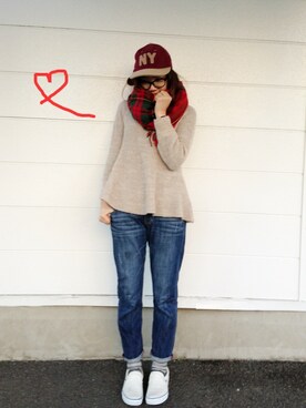 NAHOさん（レディース・162cm）の冬コーディネート