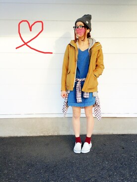 NAHOさん（レディース・162cm）の冬コーディネート