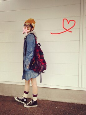 NAHOさん（レディース・162cm）の冬コーディネート