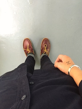 「FIRST ARROW's（ファーストアローズ）のアイテム（ブレスレット）」を使った、bingさん（メンズ・180cm）の秋コーディネート