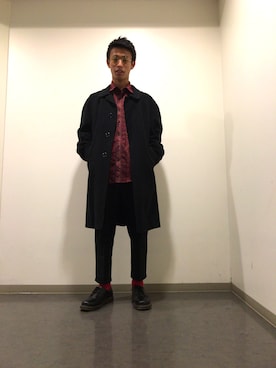 「Dr. Martens（ドクターマーチン）のDr.Martens (ドクターマーチン)/1461 3EYE GIBSON SHOES（その他シューズ）」を使った、かわたくさん（メンズ・170cm）の秋コーディネート