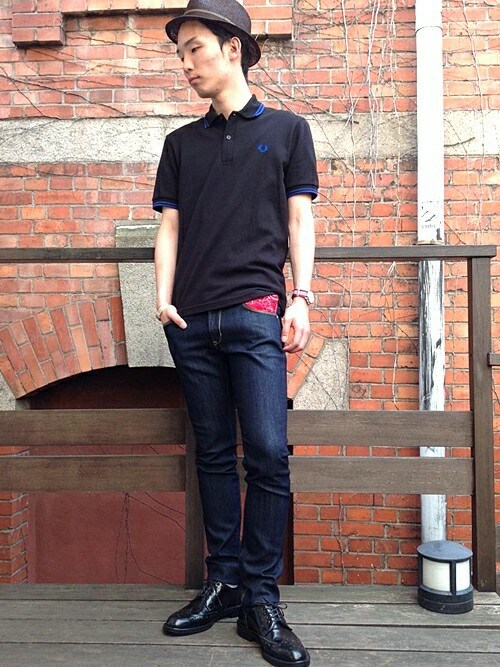 上原 Ships 京都店 Ships Jet Blueのポロシャツを使ったコーディネート Wear