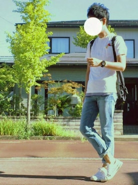 「CONVERSE（コンバース）のCONVERSE CVS ALLSTAR OX（スニーカー）」を使った、solÅtioさん（メンズ・170cm）の秋コーディネート