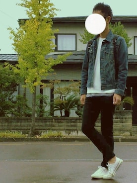 「CONVERSE（コンバース）のCONVERSE CVS ALLSTAR OX（スニーカー）」を使った、solÅtioさん（メンズ・170cm）の秋コーディネート