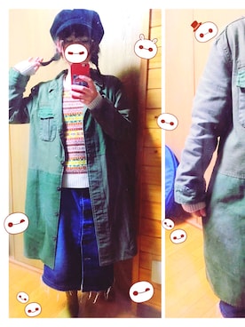 「Right-on（ライトオン）のアイテム（カバーオール）」を使った、Shinoさん（レディース・156cm）の秋コーディネート